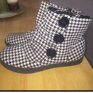 Black and White Booties